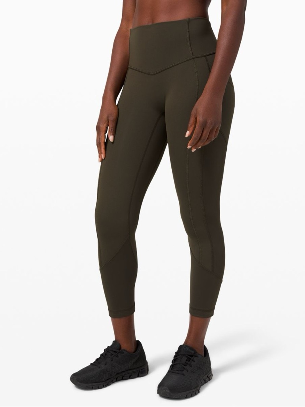 Lululemon All The Right Places High-Rise Leggings - Dark Olive Size 4